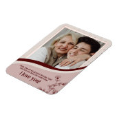 母パーソナライズされたの日の贈り物カスタムの写真と名前 マグネット (左側)