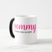 母パーソナライズされたの日の贈り物マグカップ モーフィングマグカップ (正面左)