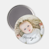 母パーソナライズされたの日の贈り物,カスタムベビーの写真 マグネット (正面/裏面)