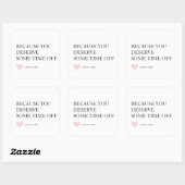 母パーソナライズされたの日の贈り物 スクエアシール (シート)