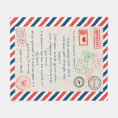 母パーソナライズされたの日の贈り物 – 母のための毛布 フリースブランケット (正面(横))