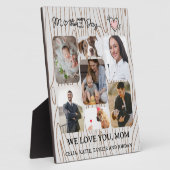 母パーソナライズされたの日の贈り物： 7 – 写真コラージュ フォトプラーク (側面)