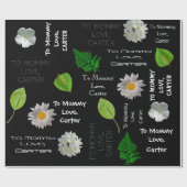 母パーソナライズされたの日または誕生日 ラッピングペーパー (フラット)