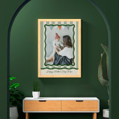 母パーソナライズされたの日ギフトトレンディー美学 ポスター