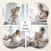 母パーソナライズされたの日コースター ペーパーコースター (正面)