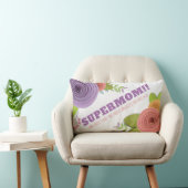 母パーソナライズされたの日スーパーママフローラ枕 ランバークッション (椅子)