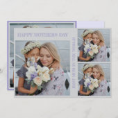 母パーソナライズされたの日フォトコラージフラットカード シーズンカード (正面/裏面)
