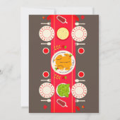 母パーソナライズされたの日ブランチ |食品テーマ 招待状 (裏面)