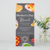 母パーソナライズされたの日ブランチ |食品テーマ 招待状 (スタンド正面)