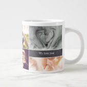 母パーソナライズされたの日写真集 ジャンボコーヒーマグカップ (右)