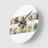 母パーソナライズされたの日時計 ラウンド壁時計 (傾斜)