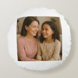 母パーソナライズされたの日装飾用クッション ラウンドクッション