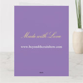 母パーソナライズされたの日 カード (裏面)