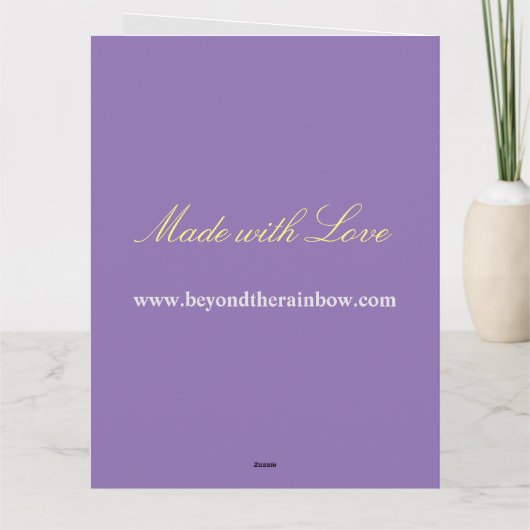 母パーソナライズされたの日 カード (裏面)