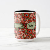 母パーソナライズされたの日 ツートーンマグカップ (正面右)