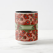 母パーソナライズされたの日 ツートーンマグカップ (中央)