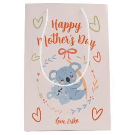 母パーソナライズされたの日 ミディアムペーパーバッグ