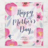 母パーソナライズされたの日 ワインラベル (シングルラベル)