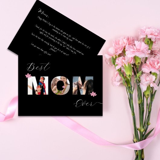 母パーソナライズされたの日MOMエバ最高のー写真カード