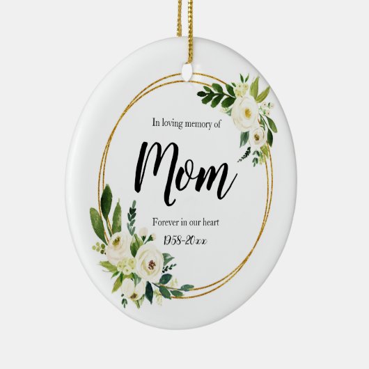 母パーソナライズされたの磁器の記憶が好きで セラミックオーナメント (右)