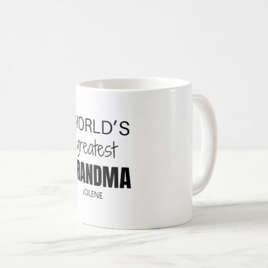母パーソナライズされたの祖母への贈り物 コーヒーマグカップ (正面右)