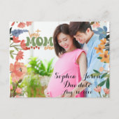 母パーソナライズされたは母の日を撮影する シーズンポストカード (正面)