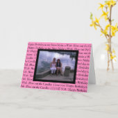 母パーソナライズされたへの写真ハッピーバースデー カード (黄色い花)