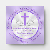 母パーソナライズされたへの美しいキリスト教徒の贈り物 フォトプラーク (正面)