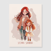 母パーソナライズされたエレガントと娘 (正面)