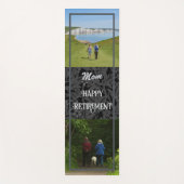 母パーソナライズされたグレーに対する幸福な退職金 ヨガマット (正面)