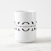 母パーソナライズされた名の母の日 コーヒーマグカップ (中央)
