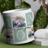 母パーソナライズされた愛7写真コラージュ コーヒーマグカップ