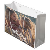 母パーソナライズされた抱き枕 ラージペーパーバッグ (正面アングル)