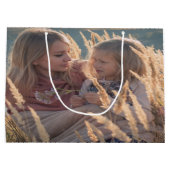 母パーソナライズされた抱き枕 ラージペーパーバッグ (裏面)