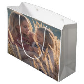 母パーソナライズされた抱き枕 ラージペーパーバッグ (裏面アングル)