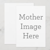 フラット招待状, サイズ: 12.7cm x 17.8cm, ペーパー: シグネチャーマット, 封筒: ホワイト (正面/裏面)