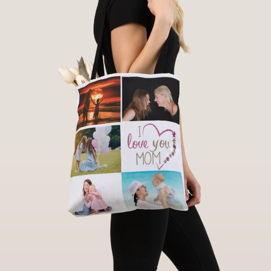 母パーソナライズされた日のトートバッグ トートバッグ (クローズアップ)