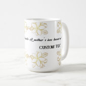 母パーソナライズされた日の名前MAG コーヒーマグカップ (正面右)