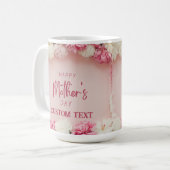 母パーソナライズされた日の名前MAG コーヒーマグカップ (正面左)