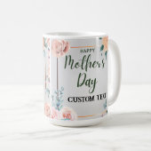 母パーソナライズされた日の名前MAG コーヒーマグカップ (正面右)