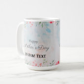 母パーソナライズされた日の名前MAG コーヒーマグカップ (正面左)