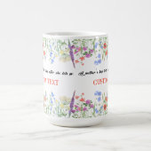 母パーソナライズされた日の名前MAG コーヒーマグカップ (中央)