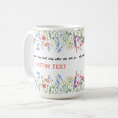 母パーソナライズされた日の名前MAG コーヒーマグカップ (正面左)