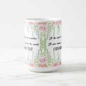 母パーソナライズされた日の名前MAG コーヒーマグカップ (中央)