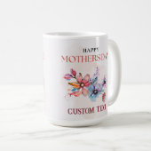 母パーソナライズされた日の名前MAG コーヒーマグカップ (正面右)