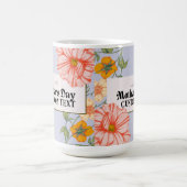 母パーソナライズされた日の名前MAG コーヒーマグカップ (中央)