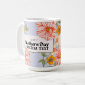 母パーソナライズされた日の名前MAG コーヒーマグカップ (正面左)