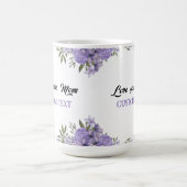 母パーソナライズされた日の名前MAG コーヒーマグカップ (中央)