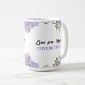 母パーソナライズされた日の名前MAG コーヒーマグカップ (正面右)