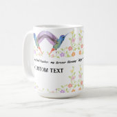 母パーソナライズされた日の名前MAG コーヒーマグカップ (正面左)